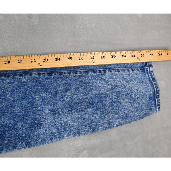 American Eagle Jeans Mens 32X34 (29x33 Meas) Skinny Distressed Denim Blue - Picture 10 of 11